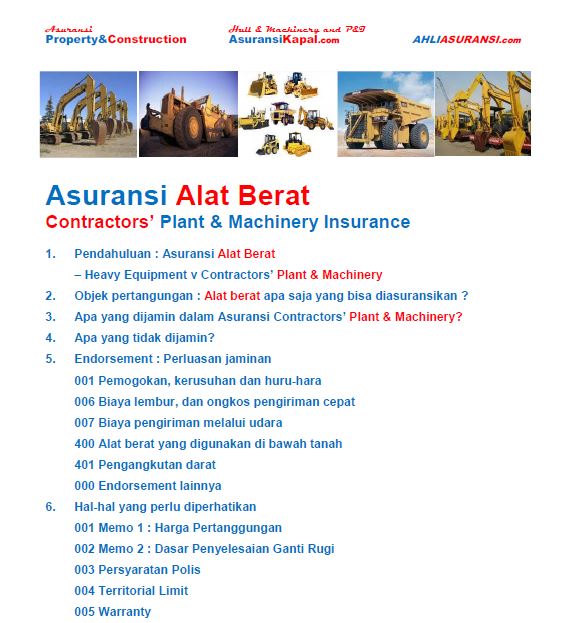 Asuransi Alat Berat